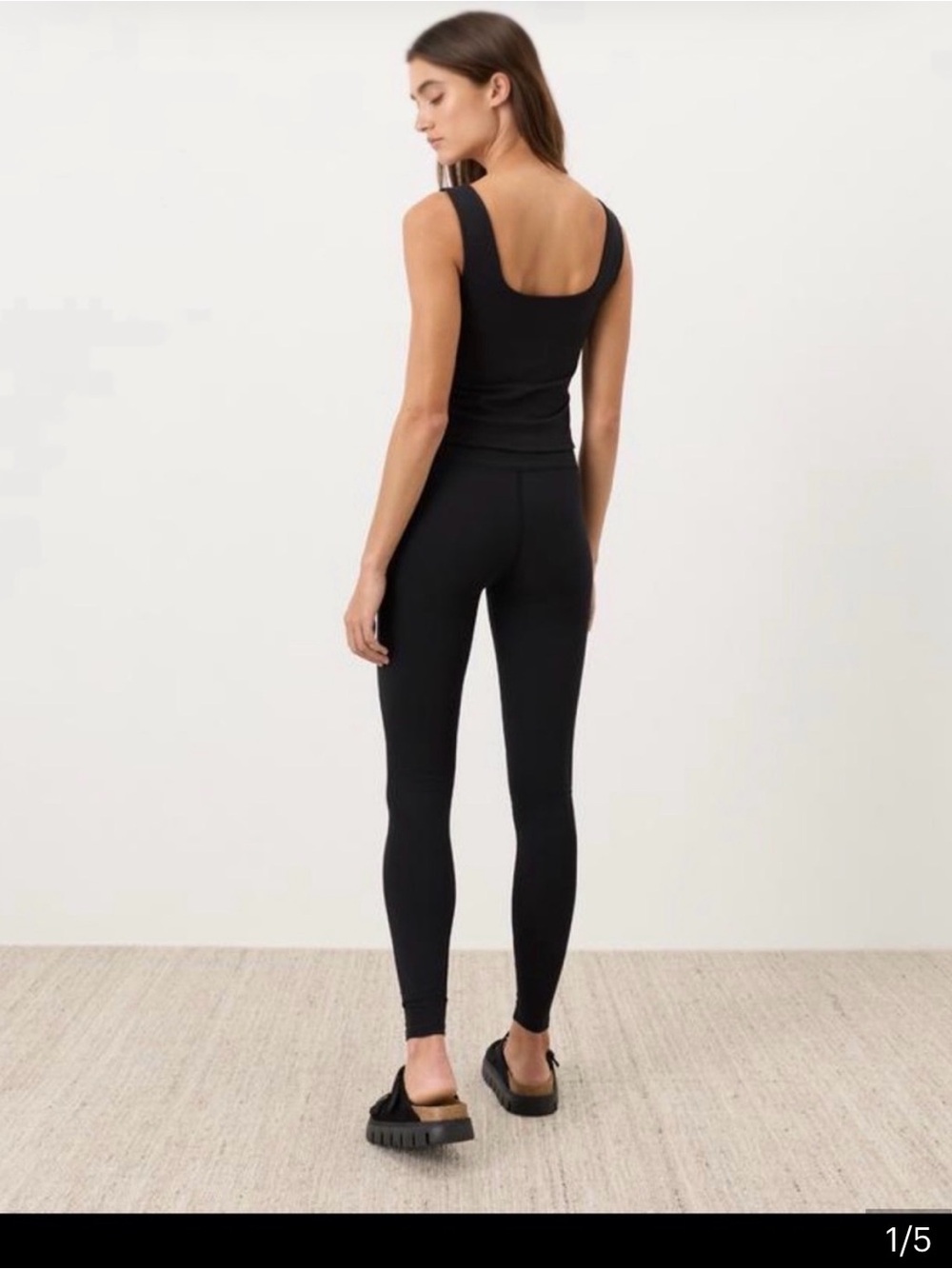 Pact Organic Cotton Leggings M Minimalist High Rise Yoga Pants Loungewear